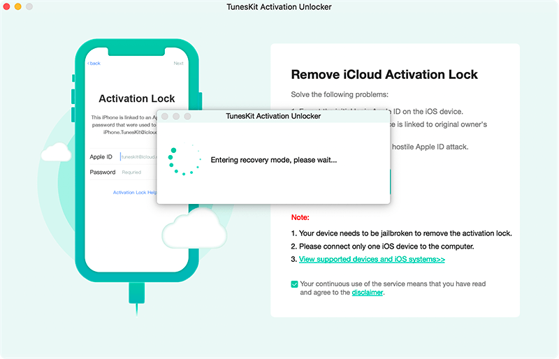 [OFFICIAL] User Guide of TunesKit Activation Unlocker