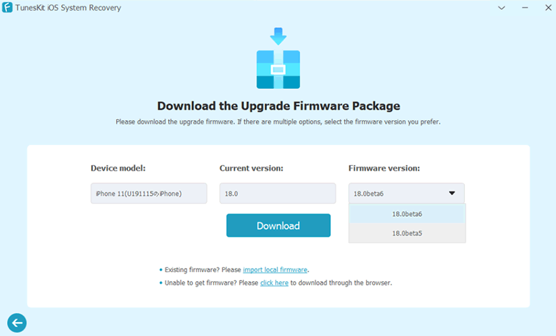 download ios 18 firmware package