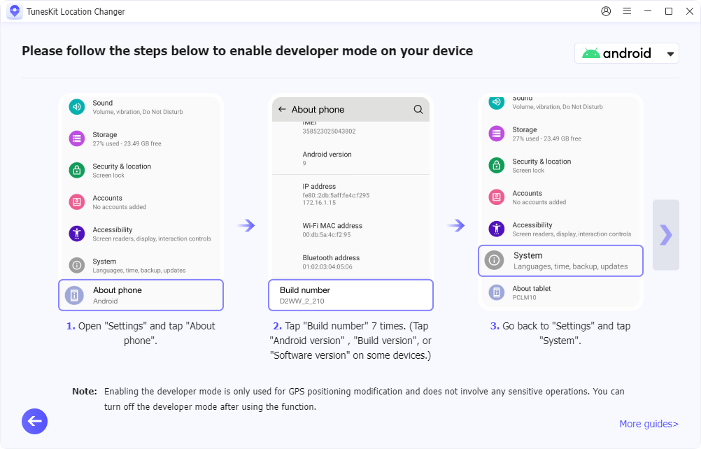 enable developer mode