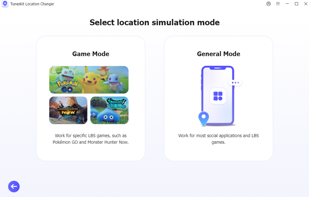 new location changing mode