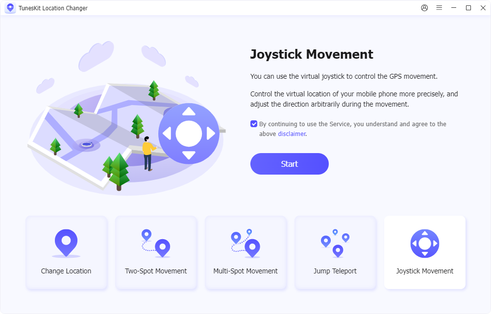 select joystick movement