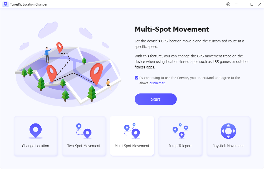 select multi spot movement