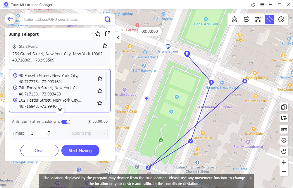 set destinations to teleport