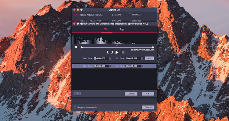 osx record screen and audio