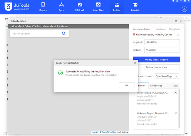use 3utools to change location on ios 17