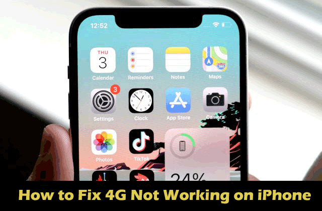 4g not working on iphone