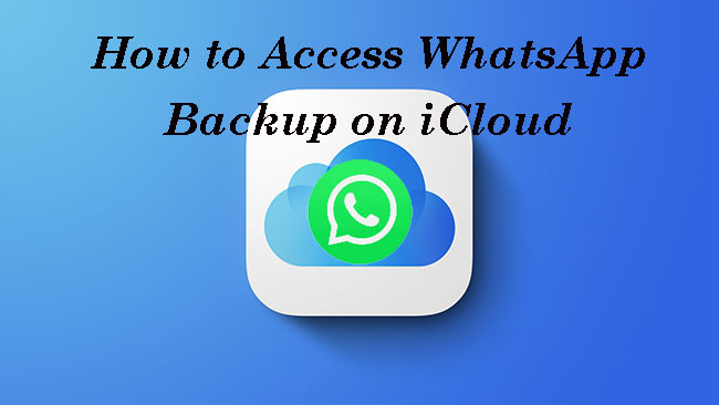 access whatsapp backup on icloud