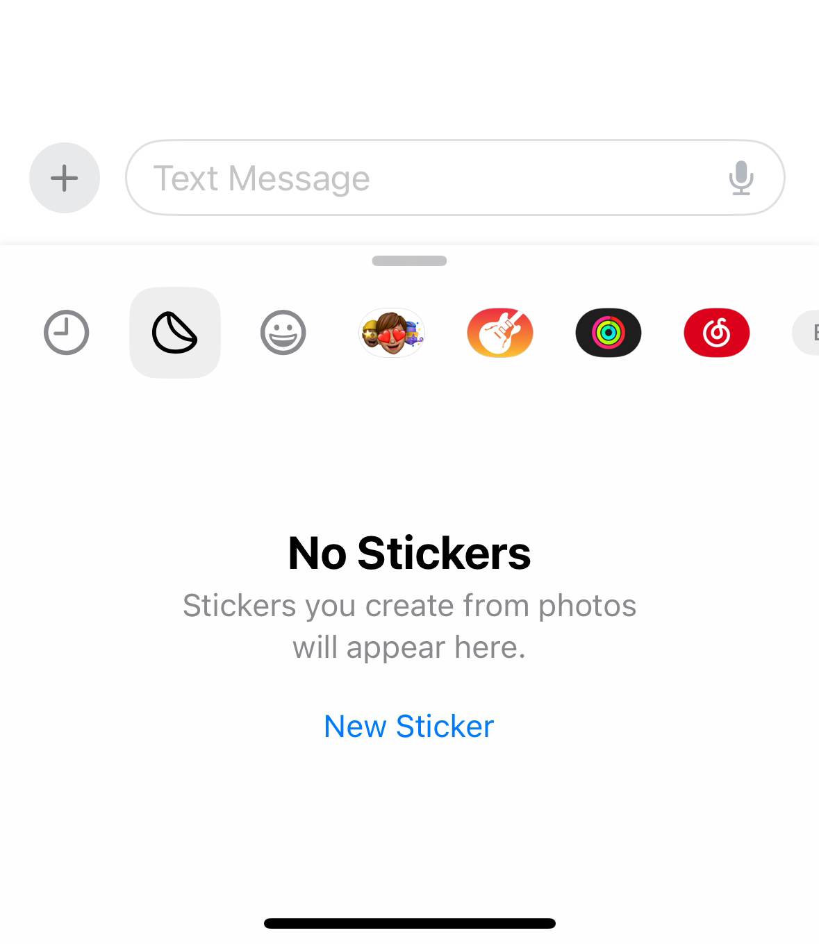 add stickers in messages