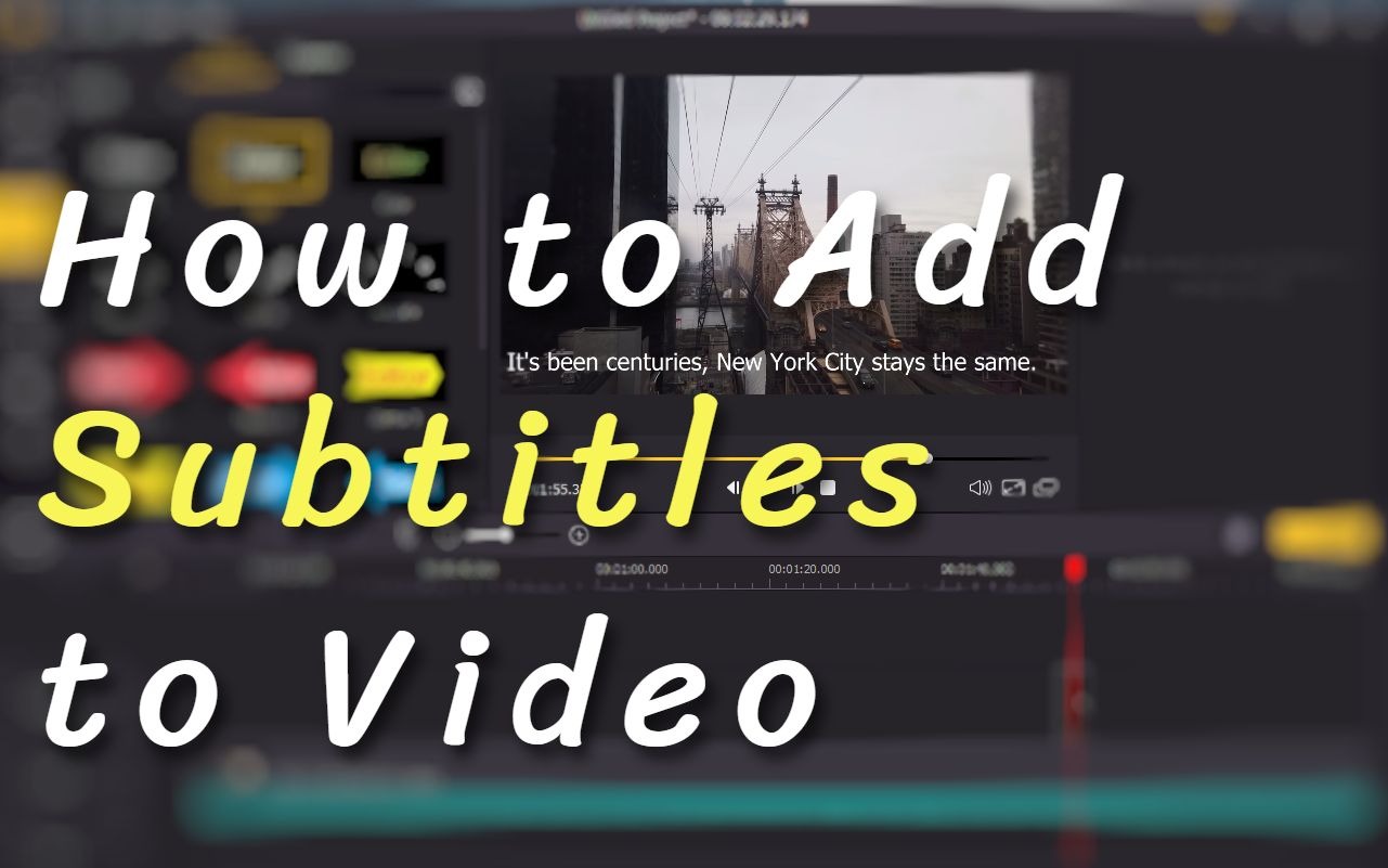 add subtitles to youtube video