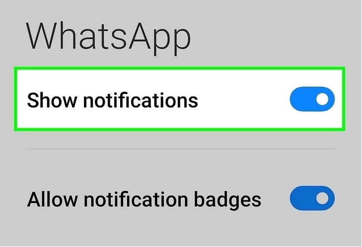 android app notification settings