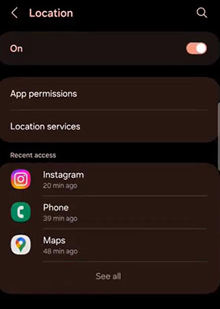 android location permissions