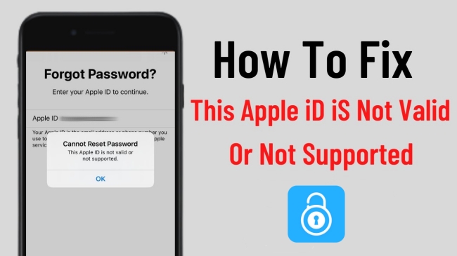 this apple id is not valid or not supported