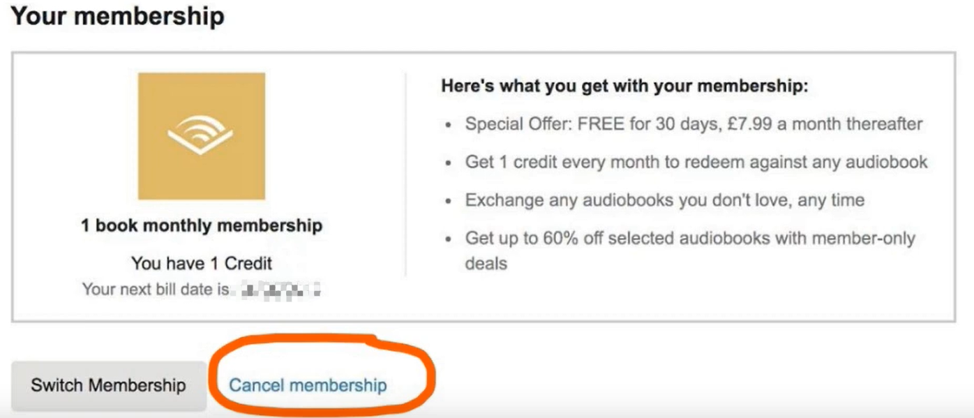 audible membership cost