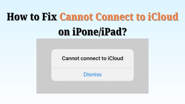 cannot connect to icloud