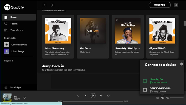 Cast from spotify app macros