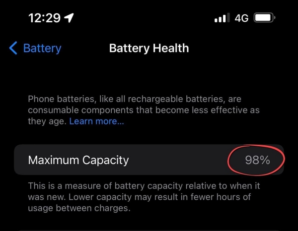 check iphone battery health