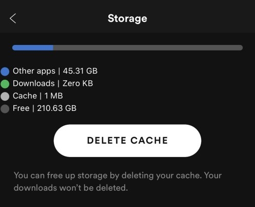 clear cache for spotify on mac