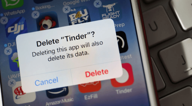 delete and reinstall tinder app