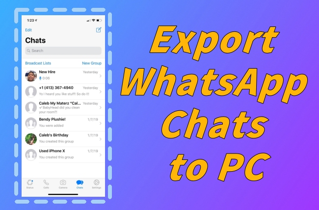 export whatsapp chat to pc