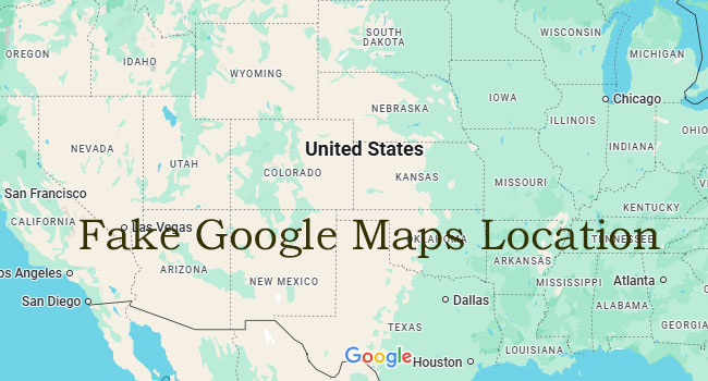 how to fake and share google maps location