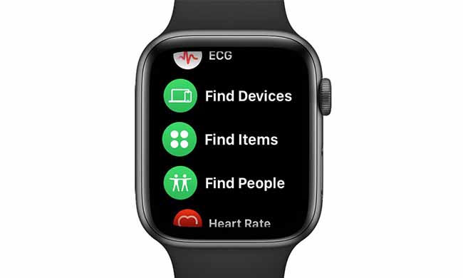 turn off find my apple watch from the settings app