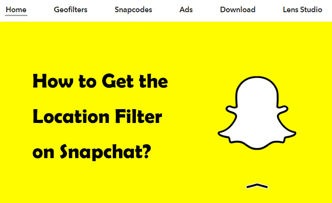 how to get location filter on snapchat