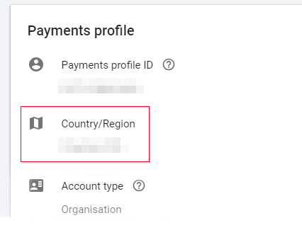 update address in google payment profiles