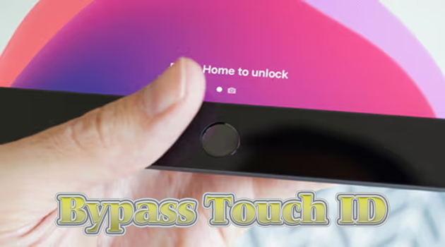 how to bypass touch id on ipad