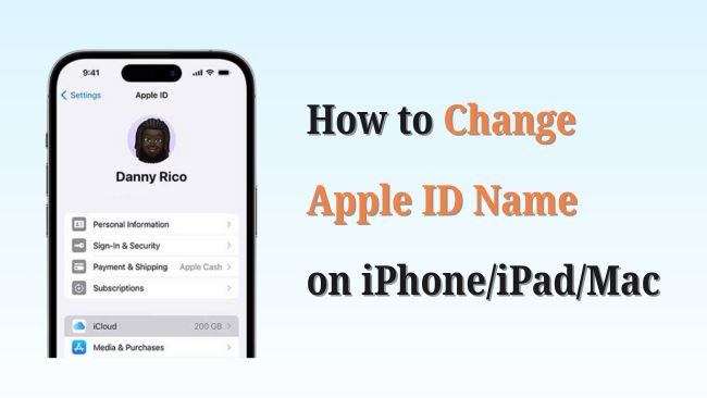 how to change apple id name