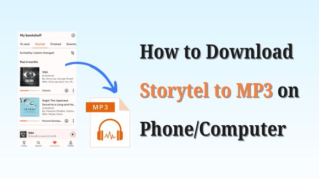 how to download storytel to mp3