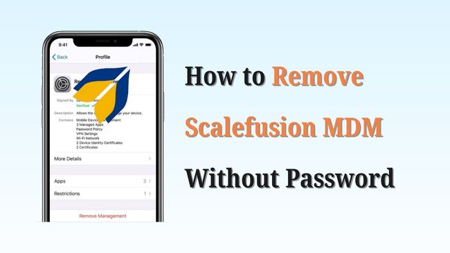 how to remove scalefusion mdm without password