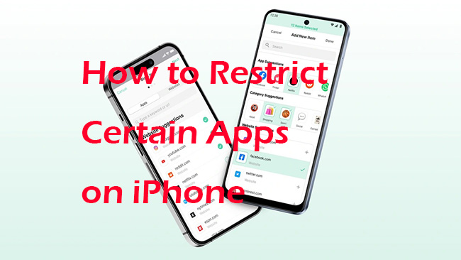how to restrict apps on iphone