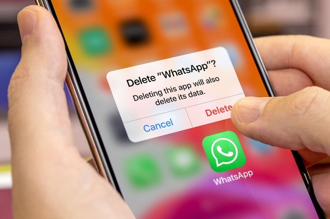 how to uninstall whatsapp