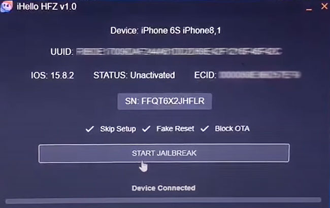 ihello hfz start jailbreaking