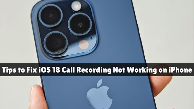 ios 18 call recording not working