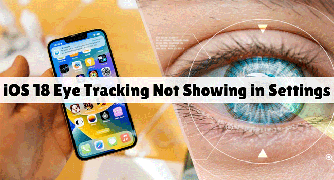 ios 18 eye tracking not showing in settings