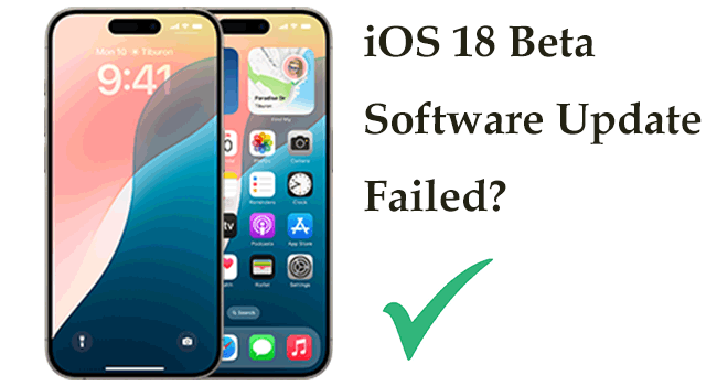 fix ios 18 software update failed