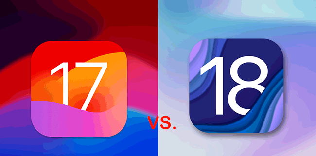 ios 18 vs. ios 17