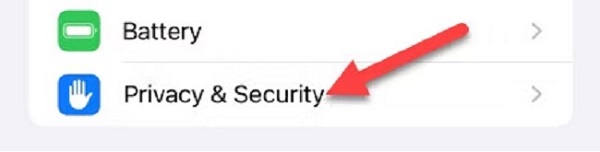ios settings privacy security