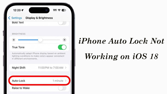 ios 18 auto lock not working