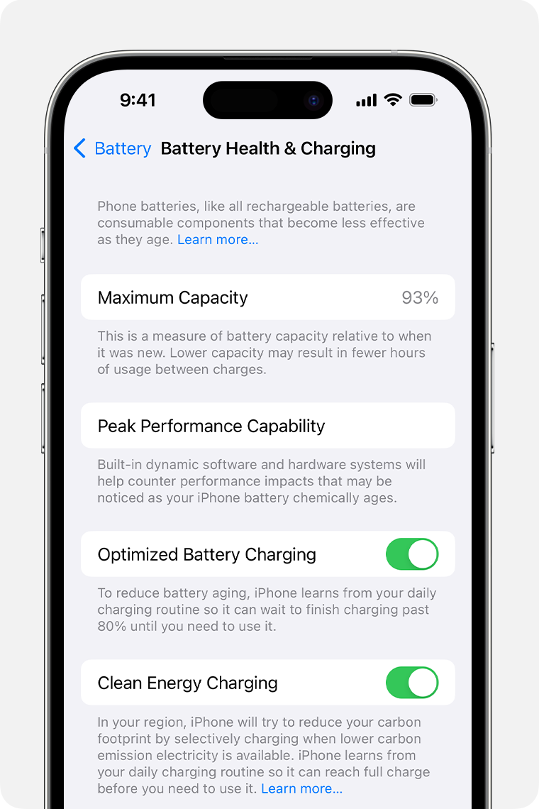 iphone battery health