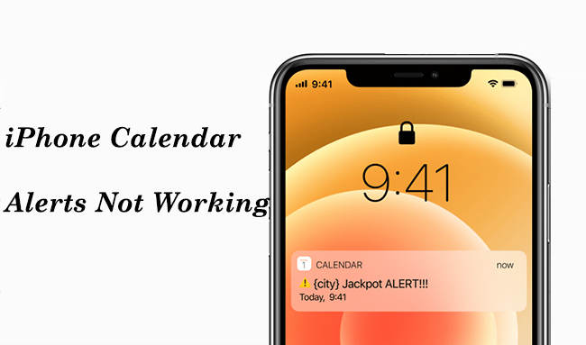 iphone calendar alerts not working