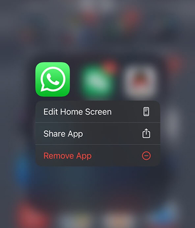 iphone remove whatsapp