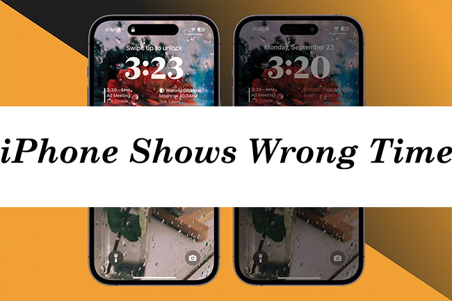 iphone show wrong time