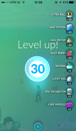 level up rewards