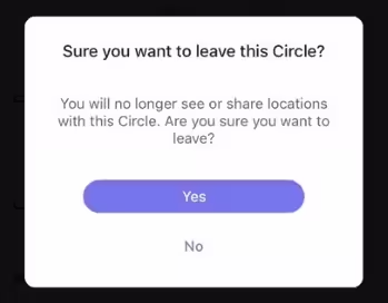 leave life360 circle