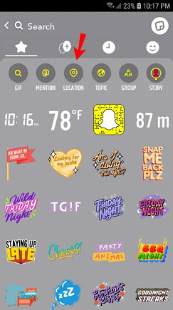 add location filters to snapchat