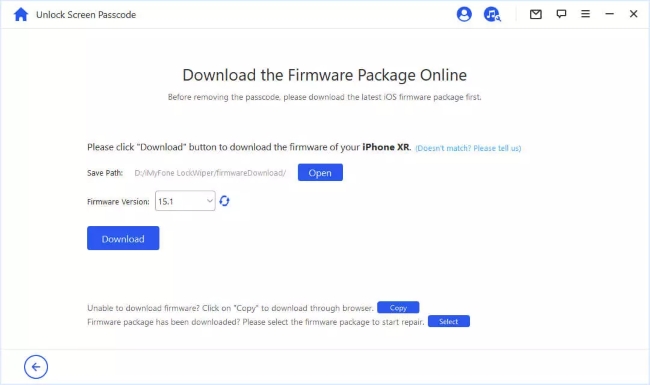 download firmware package lockeraser