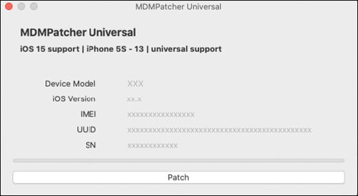 mdmpatcher universal bypass mdm