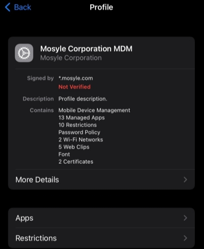 mosyle corporation mdm